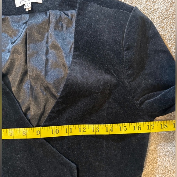 EUC Good American Velvet Double Breasted Boss Blazer Dress Size 2 - Picture 15 of 16